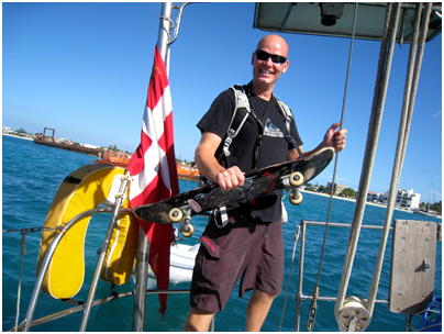 Jesper Rosenberg skateboarding sailing